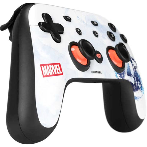 Marvel Avengers Blue Logo Google Stadia Controller Skin